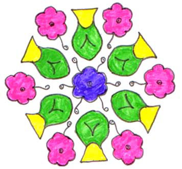 Flower Kolam