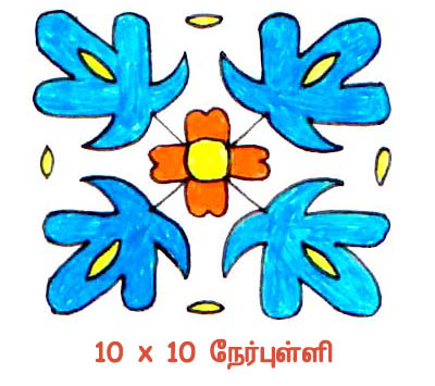 Flower kolam