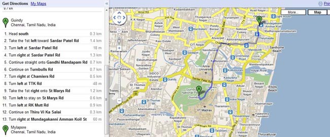 Chennai Map