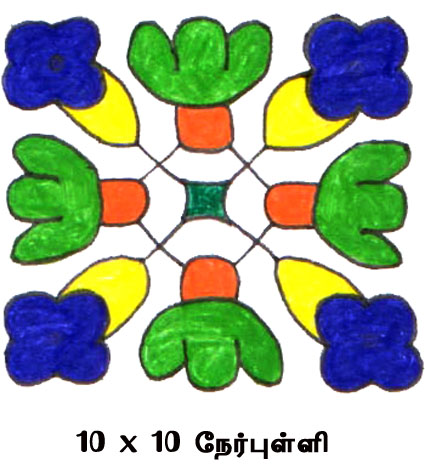 Flower kolam