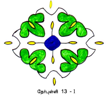 Flower kolam