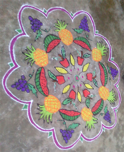 Fruits Kolam